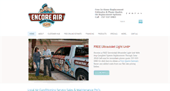 Desktop Screenshot of encorehvac.com